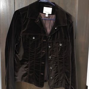 Brow velvet faconnable jacket